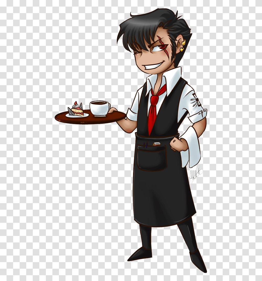 Waiter Image Download Certificate For Cooking Contest, Person, Human, Coffee Cup, Saucer Transparent Png