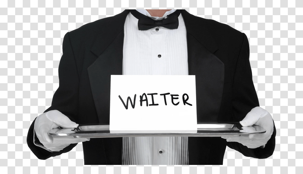 Waiter Images Free Lunch, Clothing, Person, Shirt, Suit Transparent Png