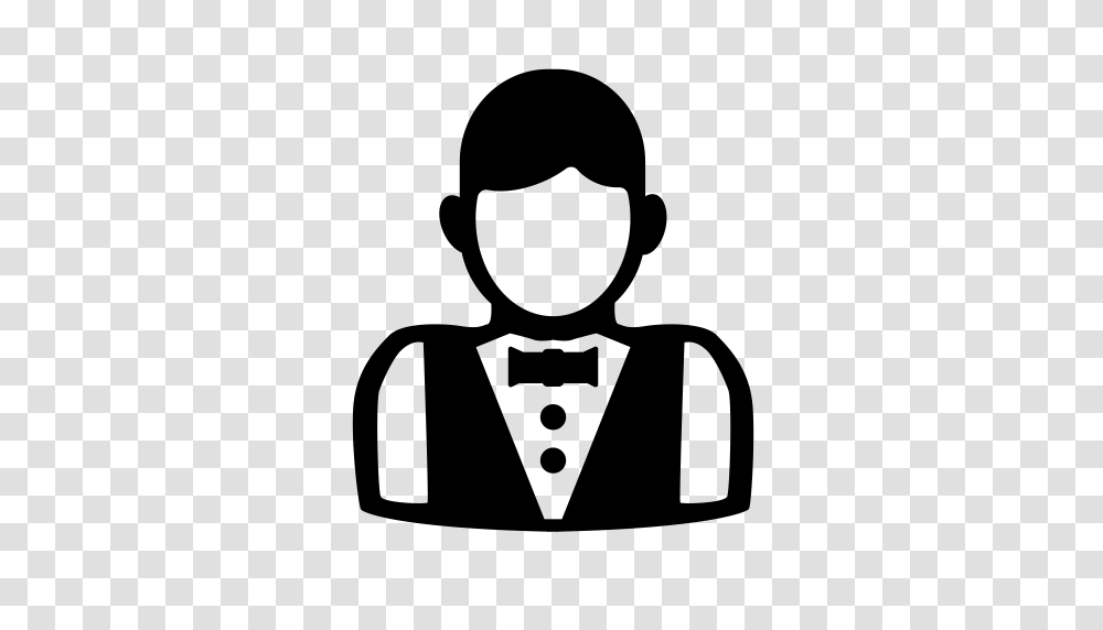 Waiter People Restaurant Icon With And Vector Format, Gray, World Of Warcraft Transparent Png