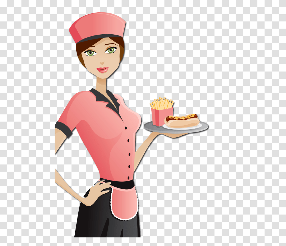 Waiter, Person, Human, Chef, Food Transparent Png