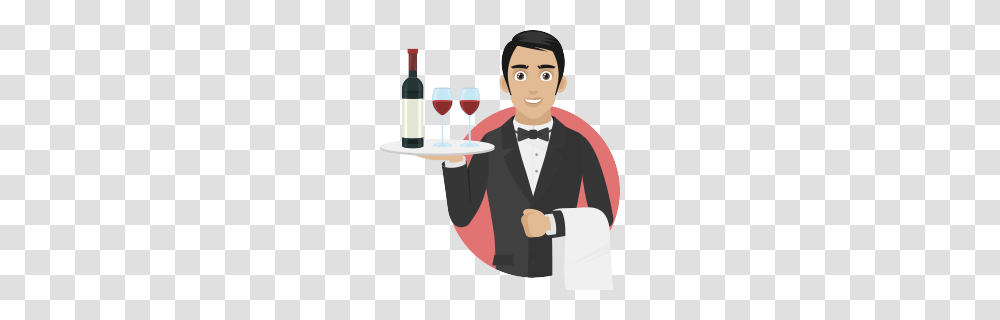 Waiter, Person, Human, Performer, Magician Transparent Png