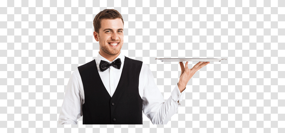 Waiter, Person, Tie, Accessories, Accessory Transparent Png