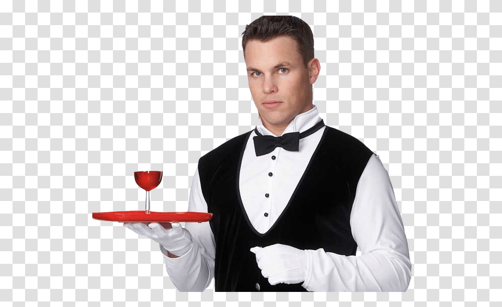 Waiter Pic Halloween Costumes For Men, Person, Human, Tie, Accessories Transparent Png