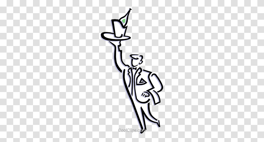 Waiter Royalty Free Vector Clip Art Illustration, Drawing, Hand Transparent Png