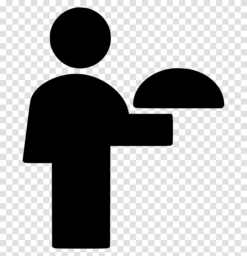 Waiter, Silhouette, Hammer, Tool, Stencil Transparent Png