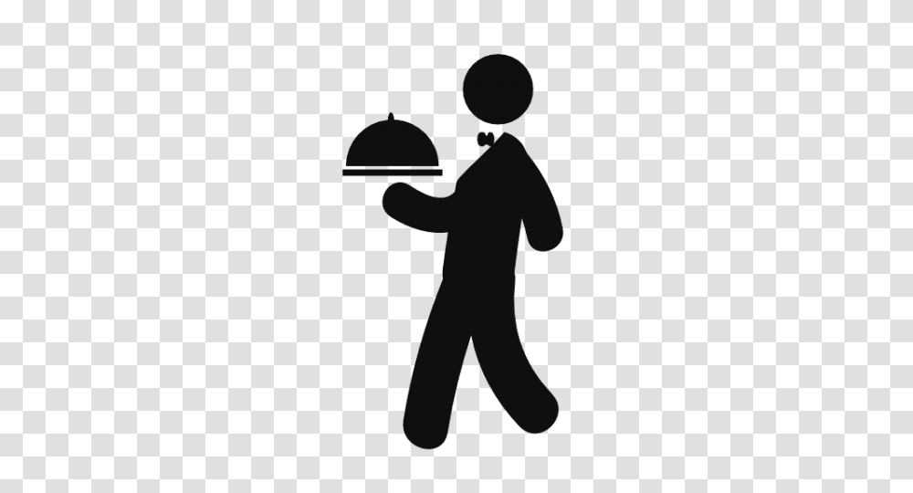 Waiter, Silhouette, Person, Human, Standing Transparent Png