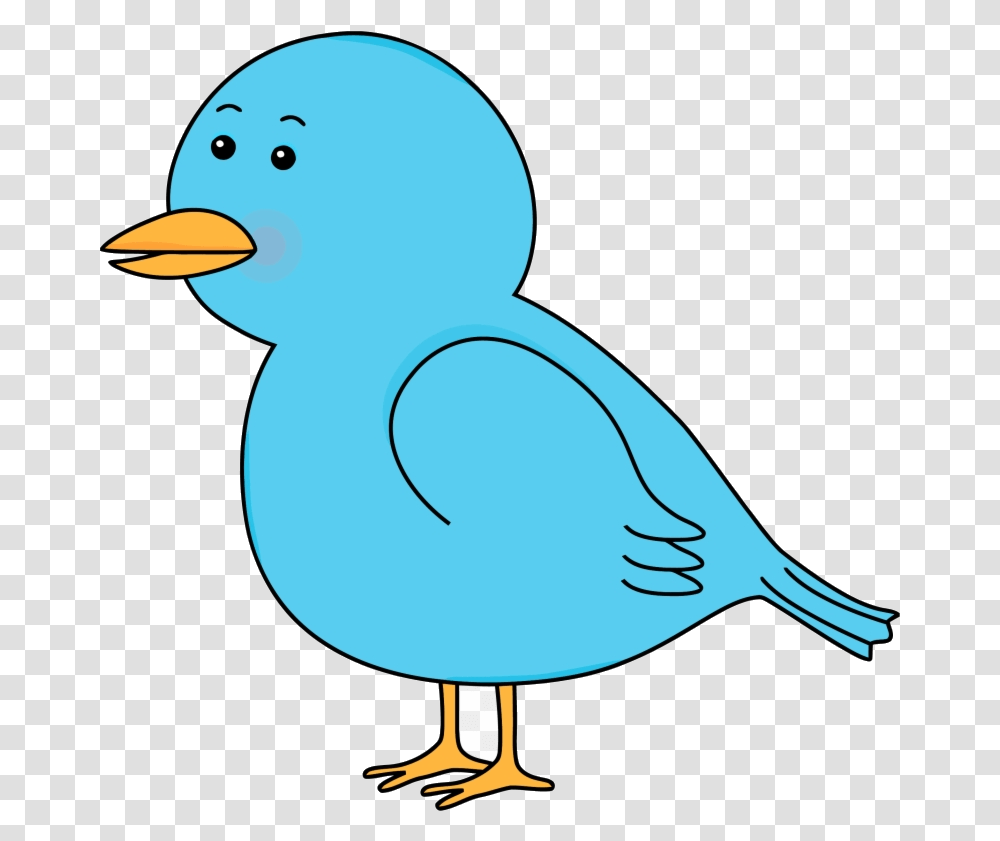 Waiting Cute Cartoon Bird Clipart Blue Cute Blue Bird Clipart, Duck, Animal, Waterfowl, Goose Transparent Png