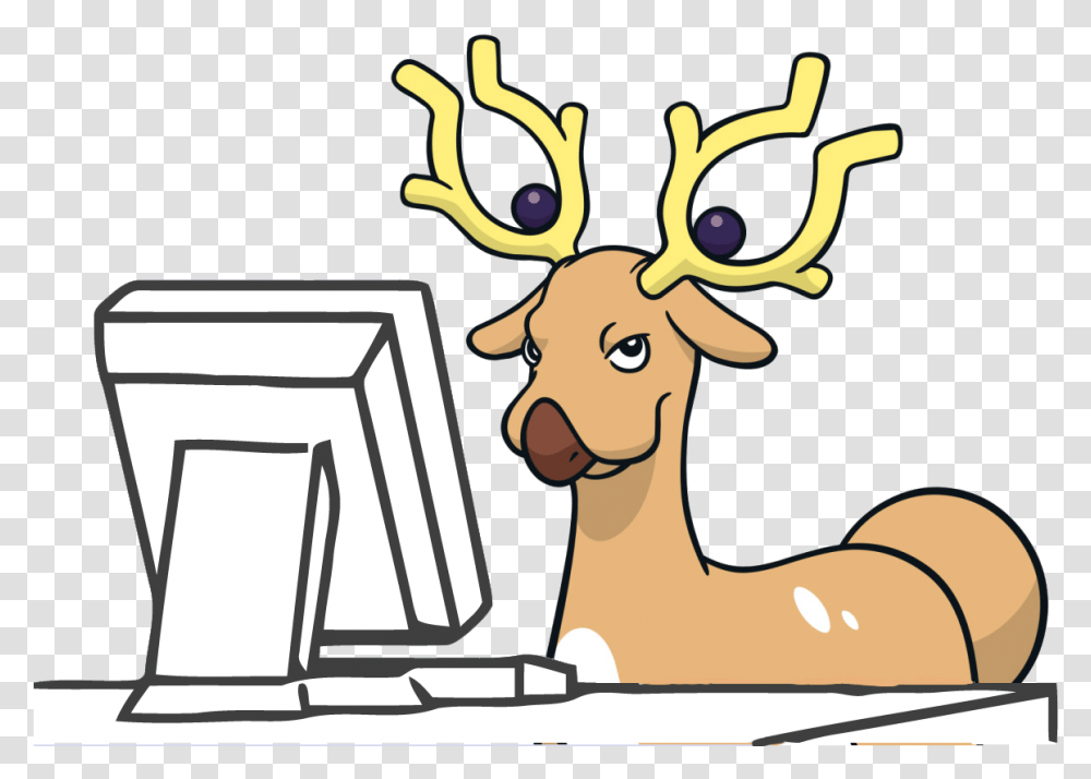 Waiting For Server Maintenance, Deer, Wildlife, Mammal, Animal Transparent Png