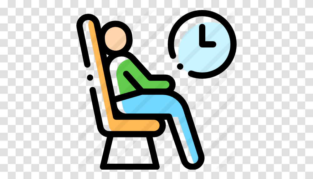 Waiting Room Free People Icons Espera Icono, Chair, Furniture, Text, Cushion Transparent Png