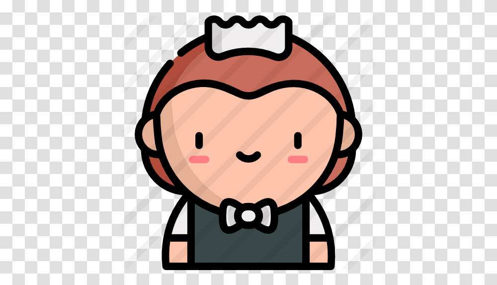 Waitress Icon, Text, Head, Helmet, Clothing Transparent Png