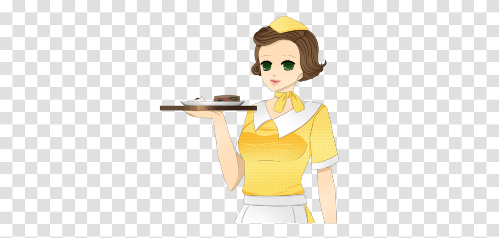Waitress Scheherazade Wiki Fandom Cartoon, Waiter, Person, Human, Costume Transparent Png