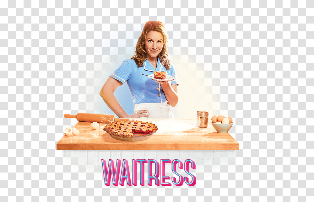 Waitress Waitress Musical, Person, Pizza, Food, Meal Transparent Png