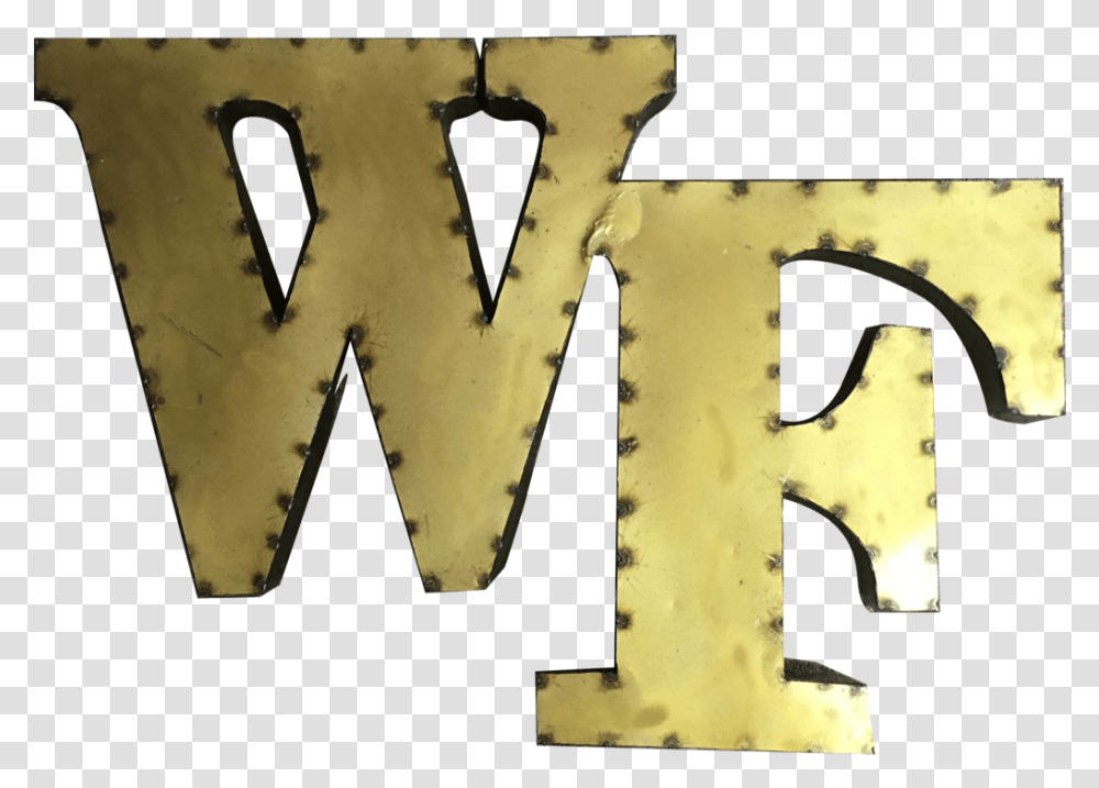 Wake Forest Logo Recycled Metal Dot, Alphabet, Text, Number, Symbol Transparent Png