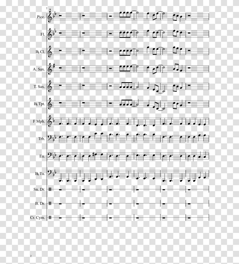 Wake Me Up Sheet Music Composed By Avicci 2 Of 9 Pages Clarinet Concert Eb Scale, Gray, World Of Warcraft Transparent Png