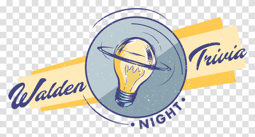 Walden Trivia Night Featured Event Graphic Design, Light, Lightbulb, Helmet Transparent Png