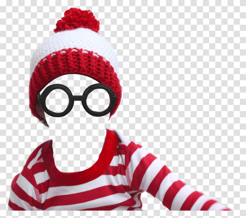 Waldo Glasses Where's Waldo Hat, Apparel, Person, Human Transparent Png