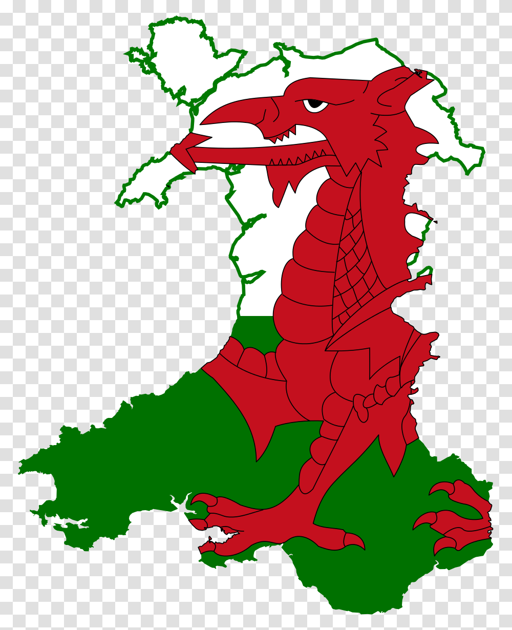 Wales Flag Clipart Rugby, Dragon, Nature, Outdoors, Mountain Transparent Png