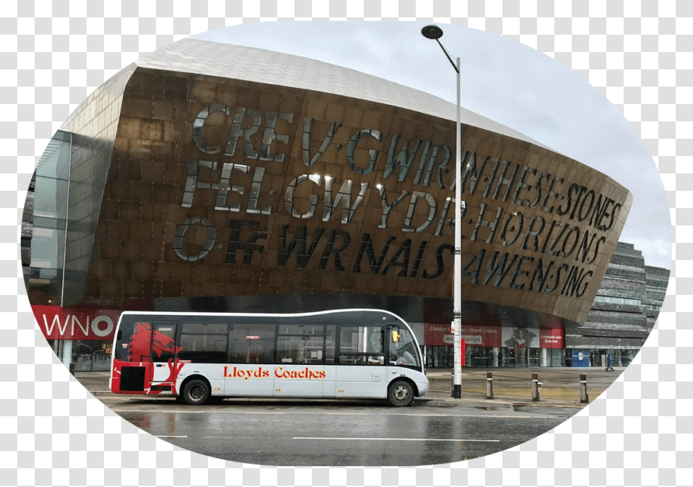 Wales Millennium Centre, Bus, Vehicle, Transportation, Tour Bus Transparent Png