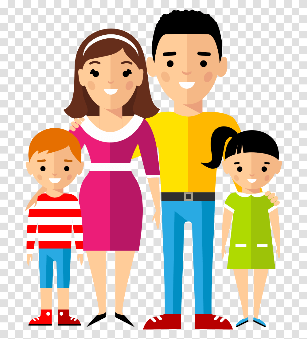 Walk Clipart Family With Kids, People, Person, Human, Hand Transparent Png