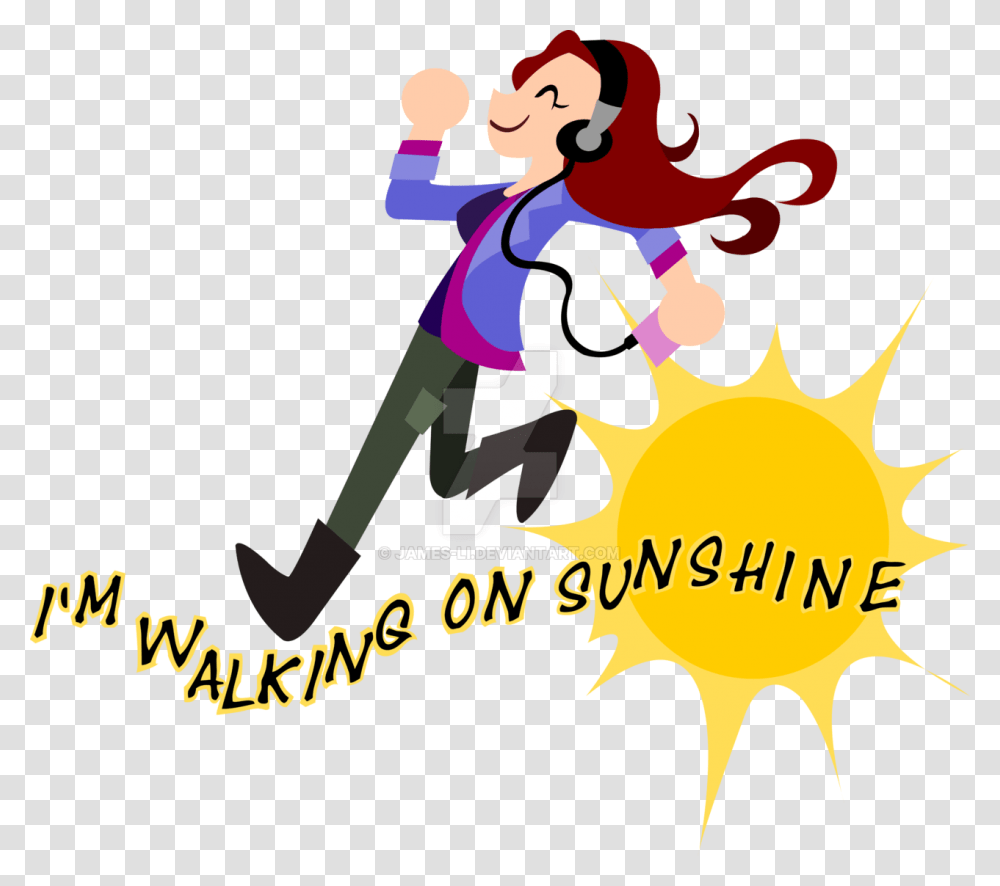 Walk Clipart Walking On Sunshine Clipart, Poster, Advertisement, Crowd, Paper Transparent Png