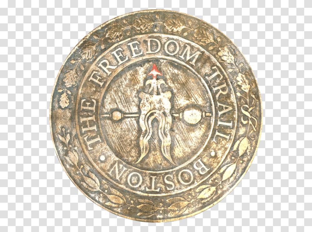 Walk The Freedom Trail Freedom Trail, Bronze, Coin, Money, Clock Tower Transparent Png