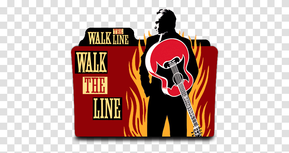 Walk The Line Folder Icon Johnny Cash Wallpaper Walk The Line, Person, Guitar, Leisure Activities, Musical Instrument Transparent Png