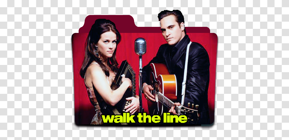 Walk The Line Movie Folder Icon Walk The Line, Person, Leisure Activities, Guitar, Musical Instrument Transparent Png