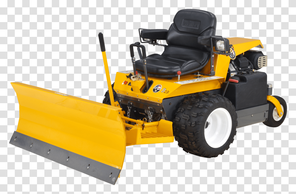 Walker Lawn Mower Plow, Vehicle, Transportation, Bulldozer, Tractor Transparent Png