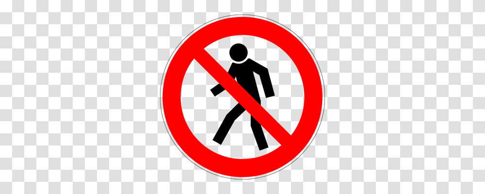 Walking Symbol, Road Sign, Stopsign, Tape Transparent Png