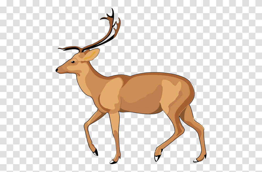 Walking Animal Side View Clip Art, Antelope, Wildlife, Mammal, Elk Transparent Png