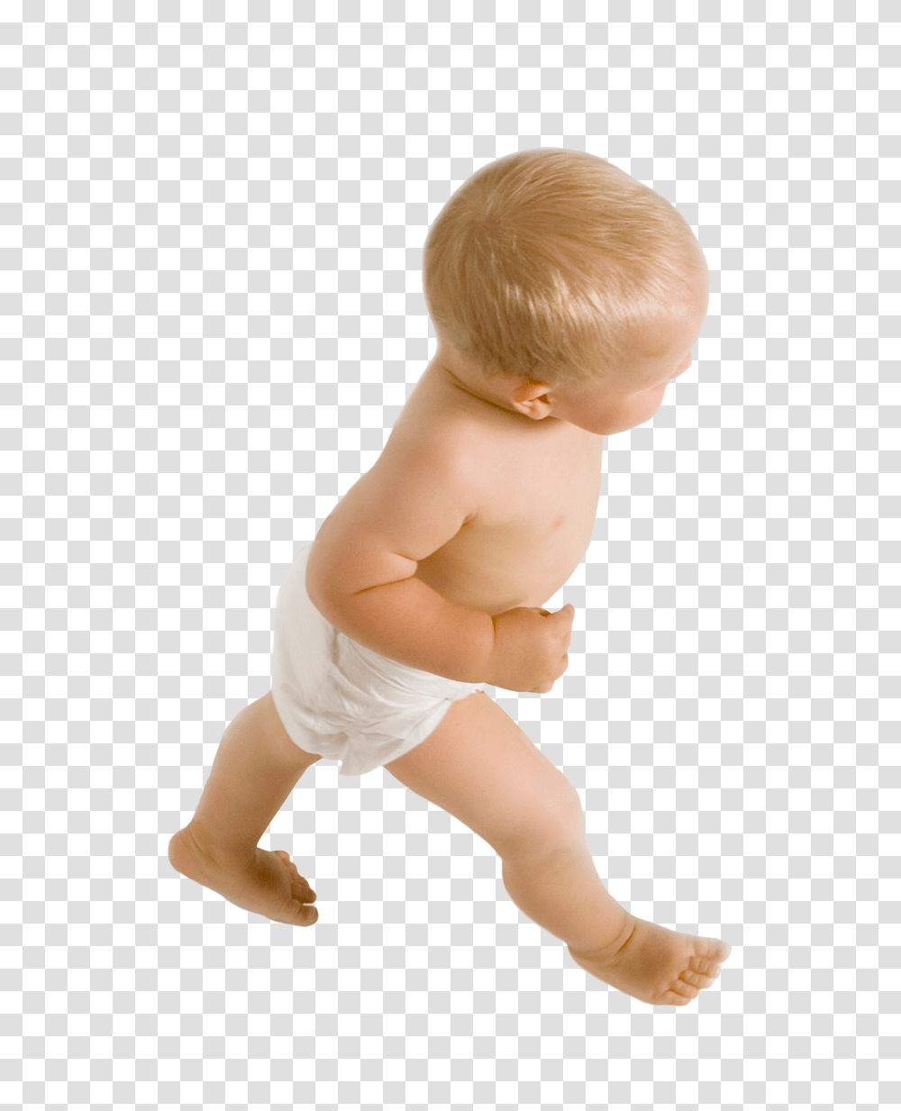 Walking Baby With White Diaper On Crawling To Walking, Person, Human, Shorts Transparent Png