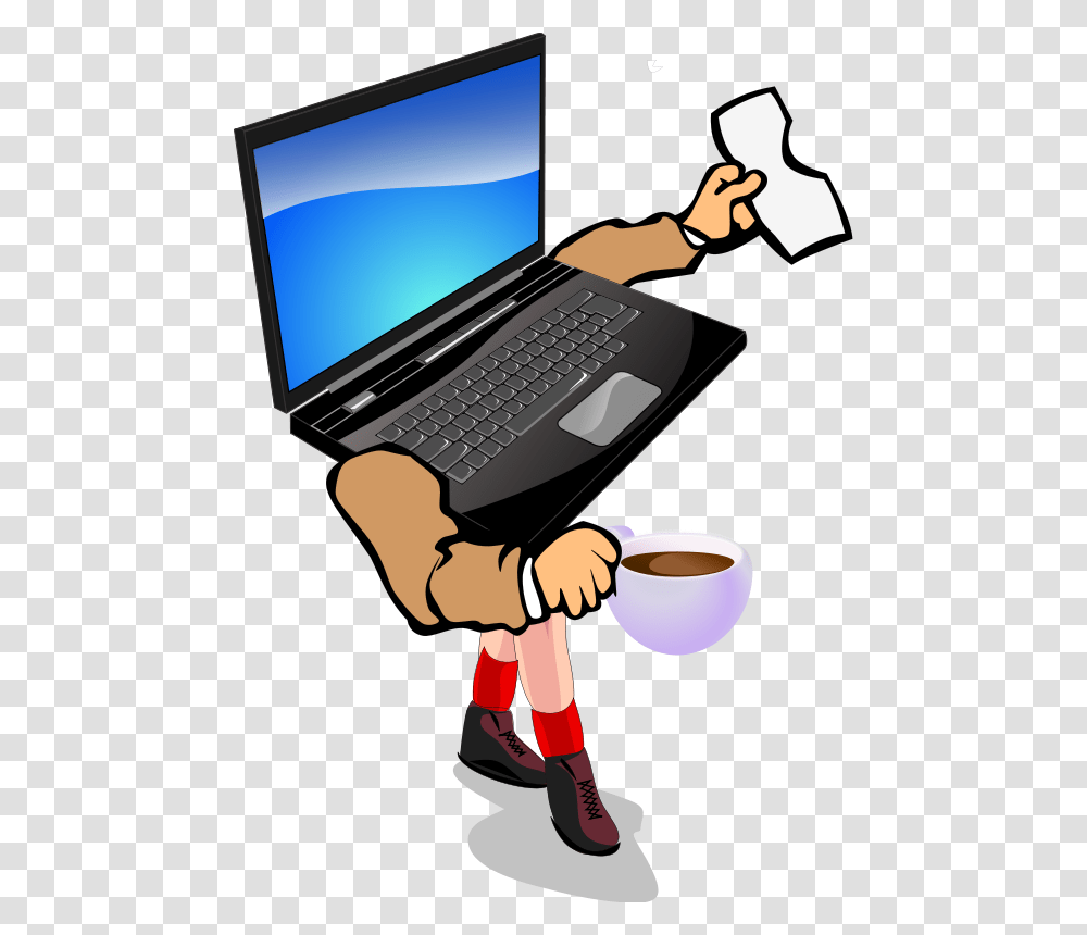 Walking Clip Art Download, Pc, Computer, Electronics, Computer Keyboard Transparent Png