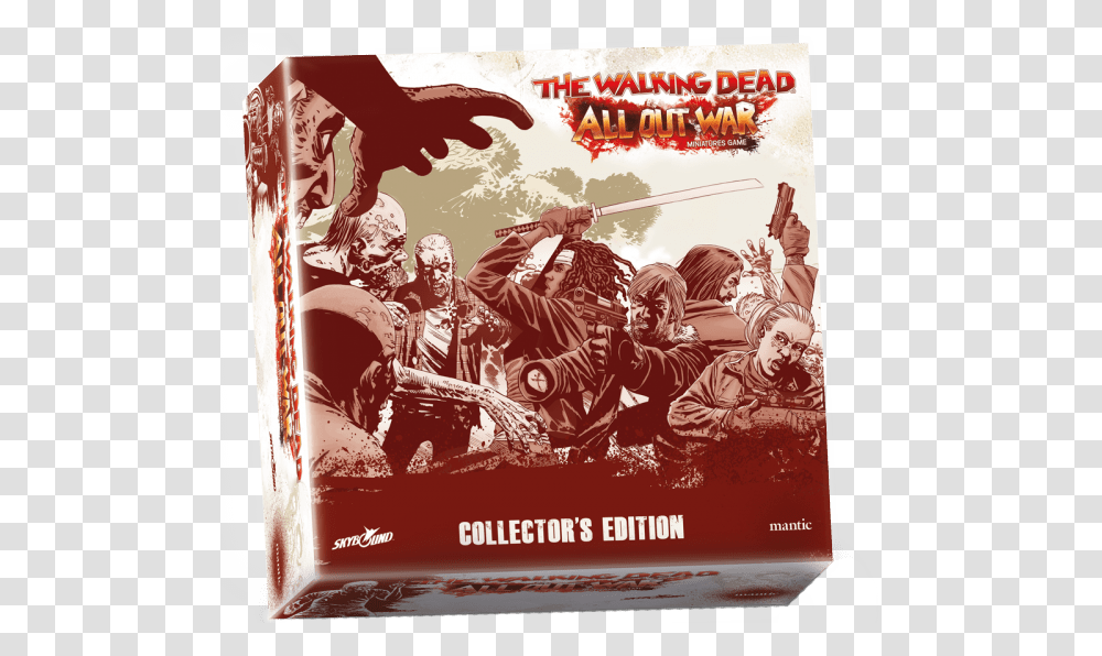Walking Dead All Out War Collector's Edition, Poster, Advertisement, Person, Flyer Transparent Png