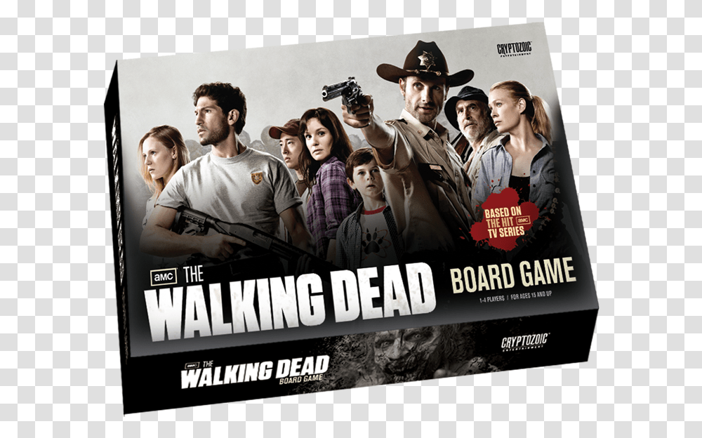 Walking Dead Board Game Cryptozoic, Person, Poster, Advertisement, Hat Transparent Png