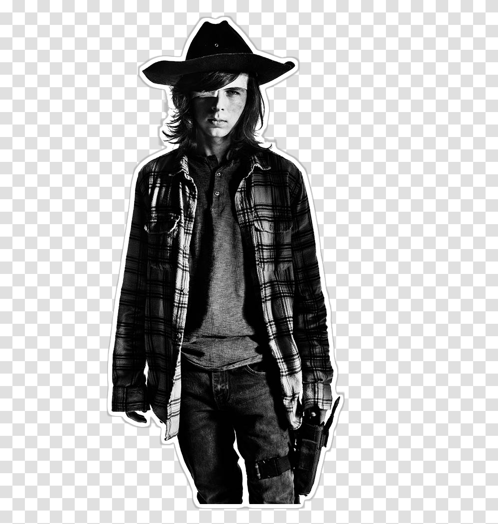 Walking Dead Carl Backgrounds, Hat, Jacket, Coat Transparent Png