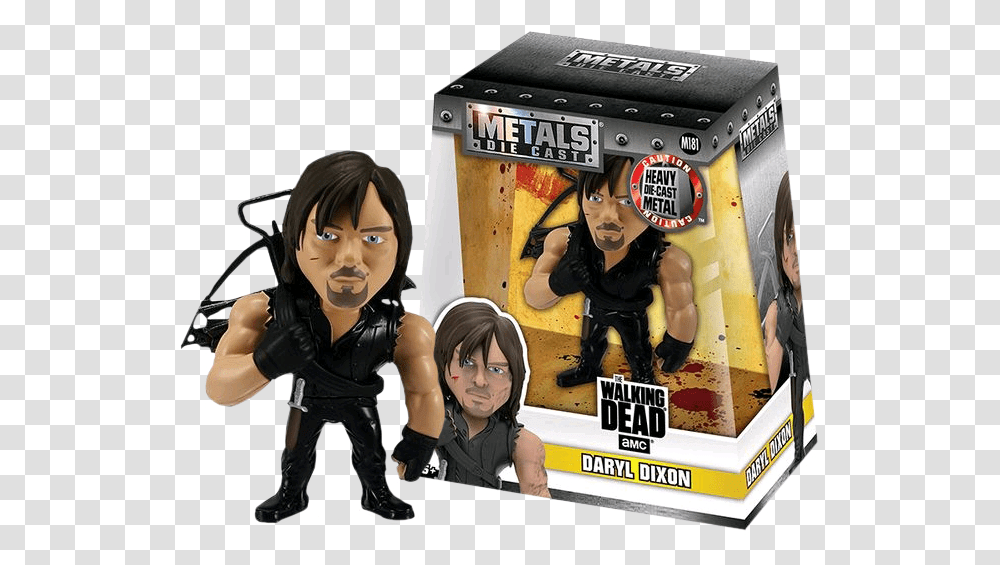 Walking Dead Daryl Metals Die Cast Twd, Person, Advertisement, Poster, Book Transparent Png