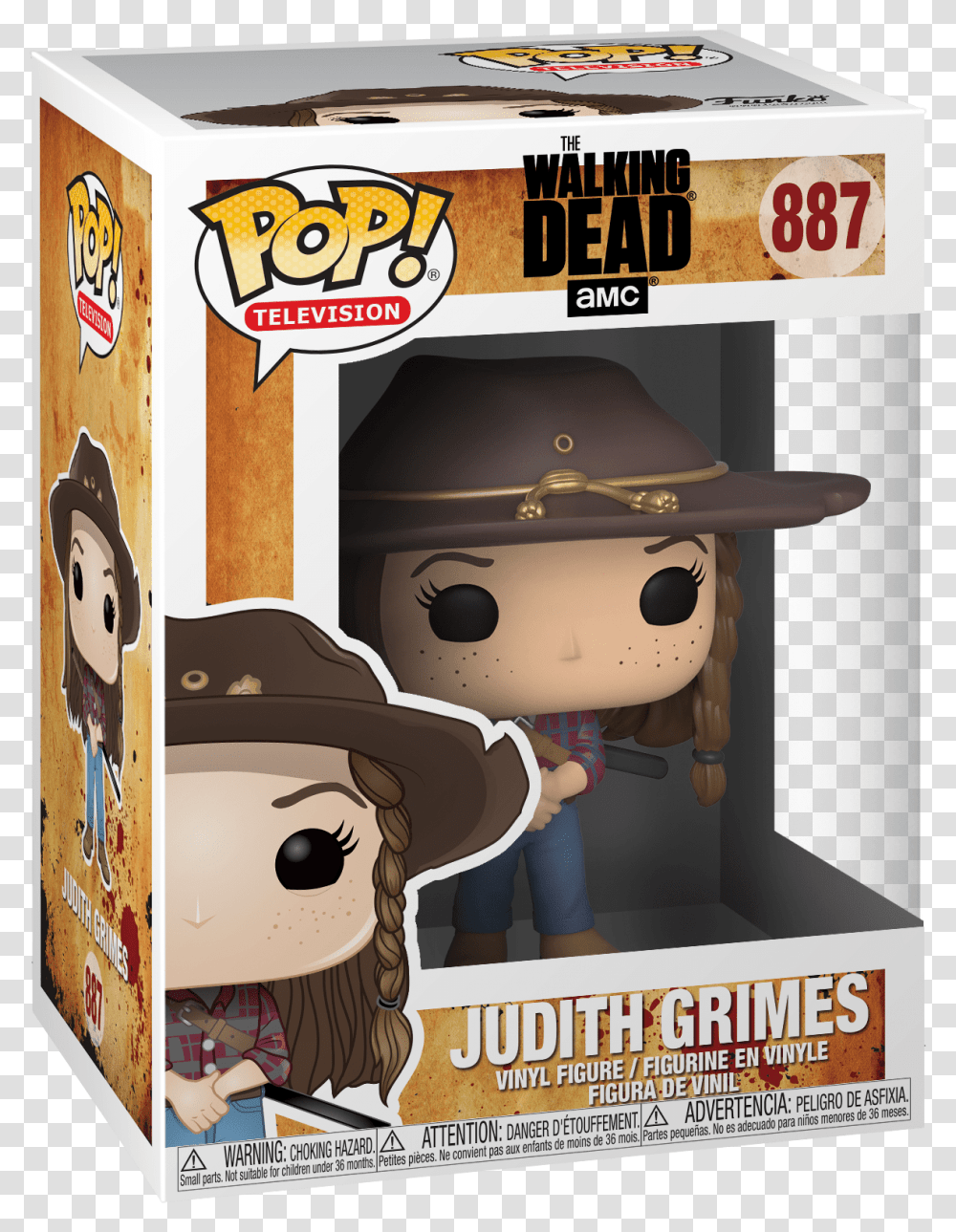 Walking Dead Funko Pop Judith, Apparel, Cowboy Hat, Sun Hat Transparent Png