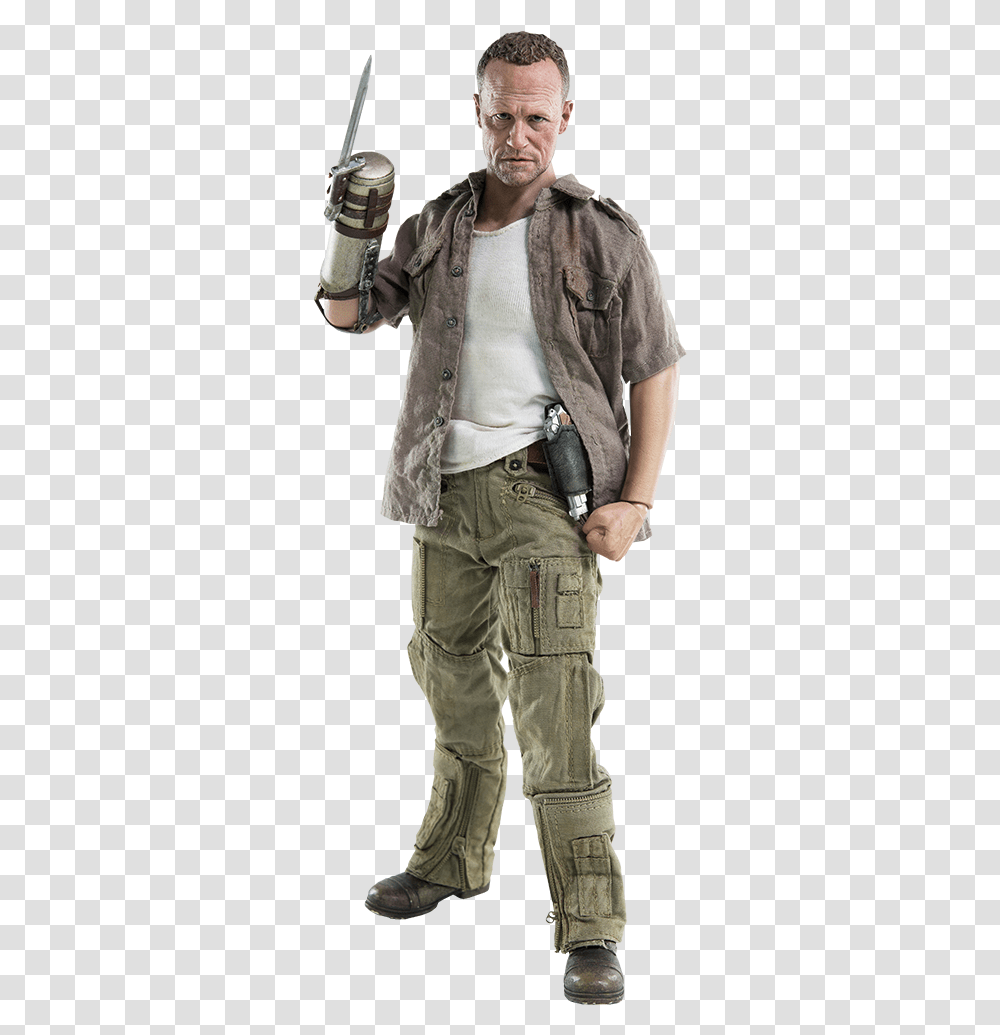 Walking Dead Merle, Person, Pants, Coat Transparent Png