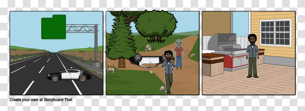 Walking Dead Season 1 Clementine Y Lee, Person, Outdoors, Car, Tree Transparent Png
