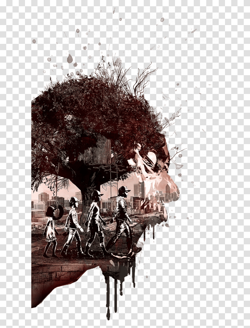 Walking Dead Telltale Definitive Edition, Person, Human, Bicycle, Vehicle Transparent Png
