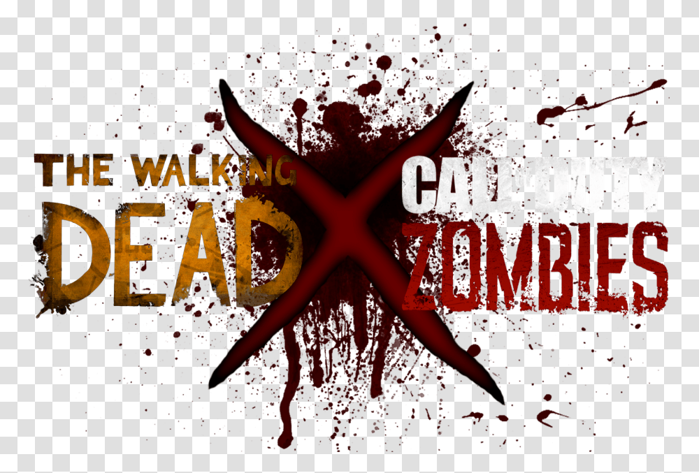 Walking Dead X Call Of Duty Zombies Graphic Design, Person, Poster, Advertisement Transparent Png