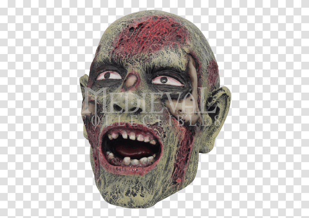 Walking Dead Zombie Face, Head, Jaw, Teeth, Mouth Transparent Png