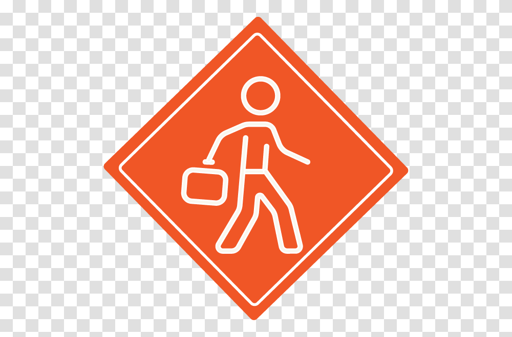 Walking Icon Traffic Sign, Road Sign Transparent Png