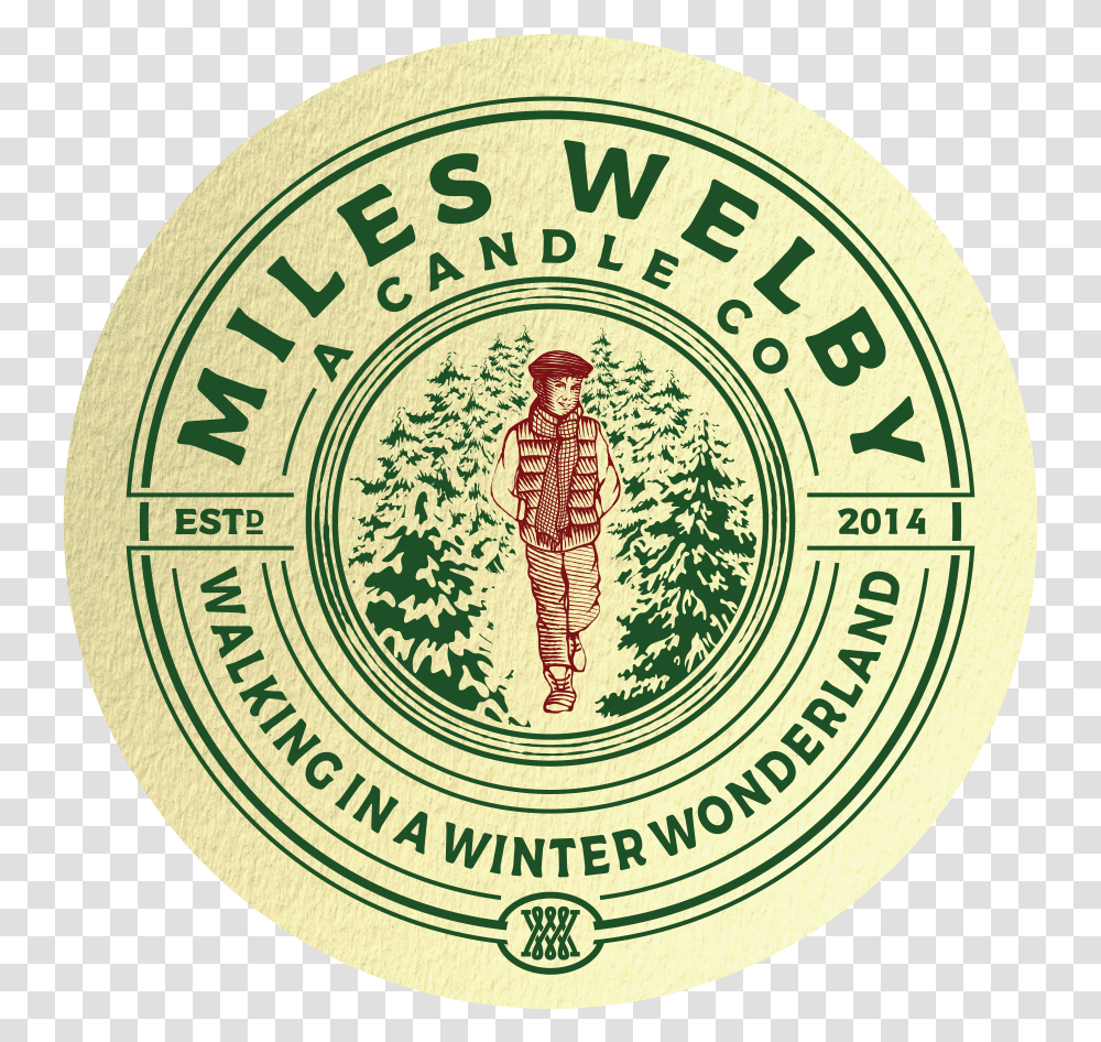 Walking In A Winter Wonderland - Miles Welby Candle Co Circle, Logo, Symbol, Trademark, Person Transparent Png
