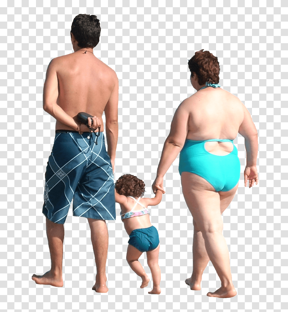 Walking In Beach People In The Beach, Person, Human, Back, Shorts Transparent Png