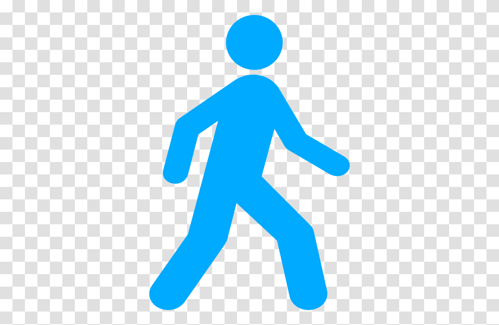 Walking Man Blue Clip Art For Web, Sleeve Transparent Png