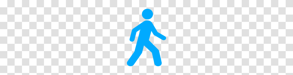 Walking Man Blue Clip Art For Web, Logo, Trademark Transparent Png