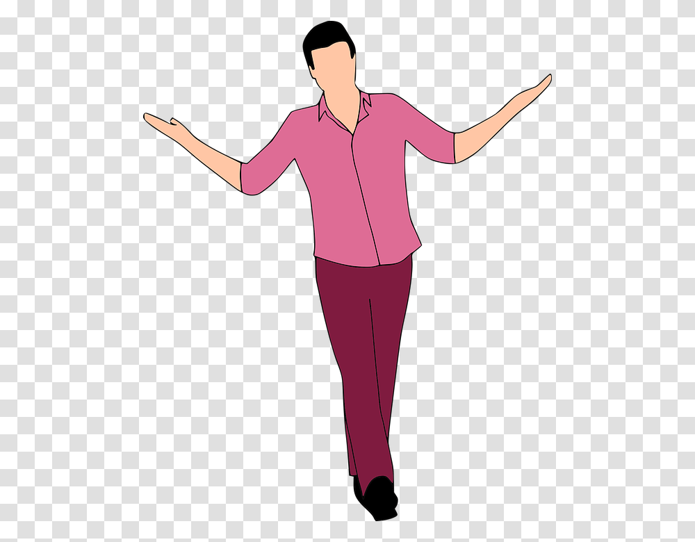 Walking Man Casual Shirt Confident Colors, Standing, Person, Sleeve Transparent Png