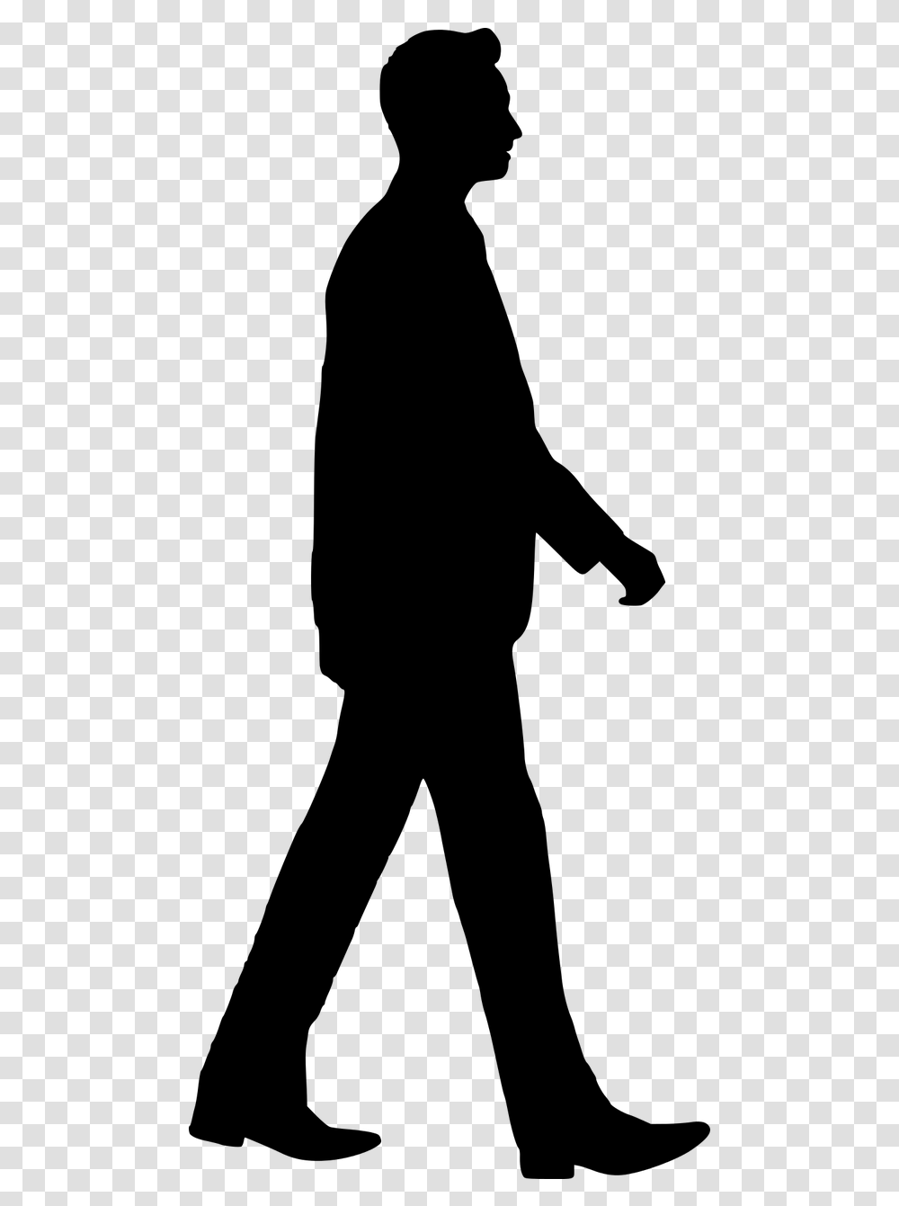 Walking Man Silhouette, Gray, World Of Warcraft Transparent Png