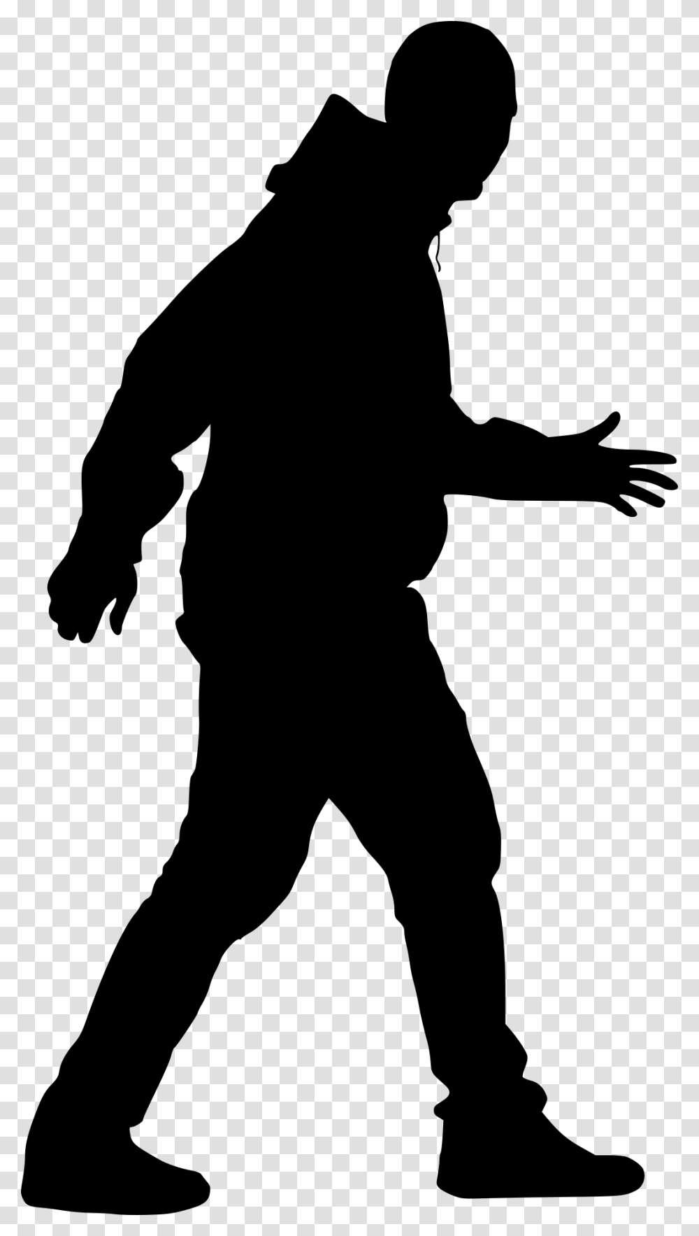 Walking Man Silhouette, Gray, World Of Warcraft Transparent Png